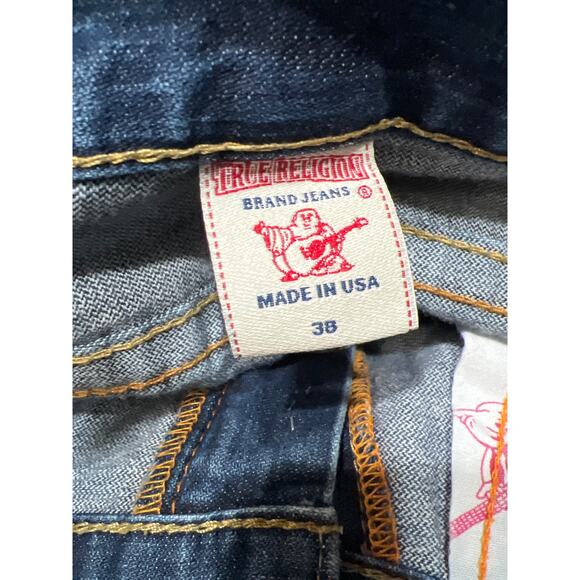 True Religion Ricky Loose Blue Mens Jeans Size 38 - Picture 8 of 11